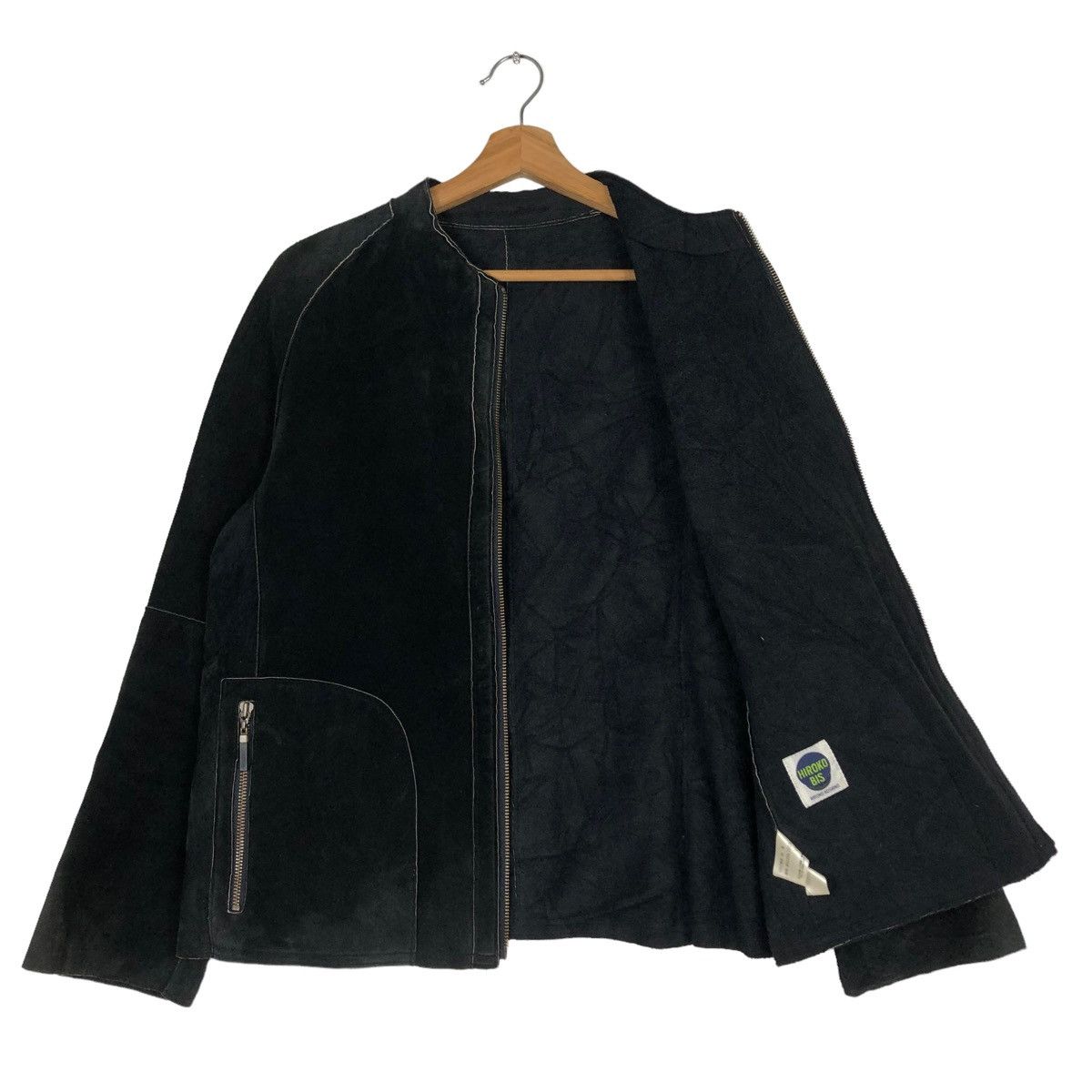 Hiroko Koshino Homme 🔥GENUINE LEATHER BIKER JACKET CROPPED HIROKO BIS SHEARLING Size M / US 6-8 / IT 42-44 - 11 Thumbnail