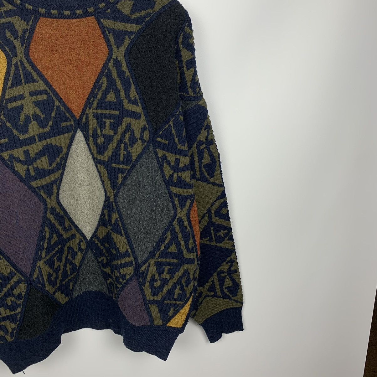 Carlo Colucci Vintage Carlo Colucci 3D Knit Wool Sweater Geometric Size 52 Size US L / EU 52-54 / 3 - 5 Thumbnail