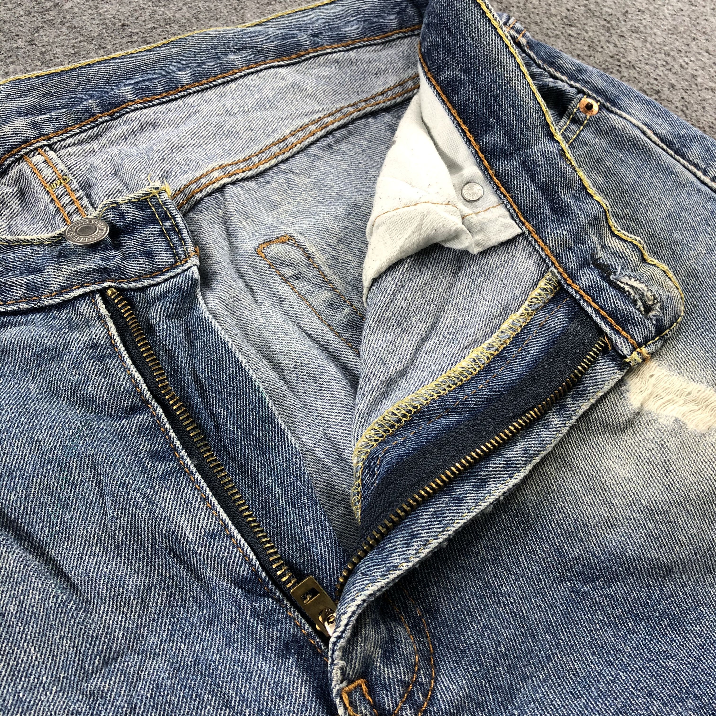 Levi's Vintage Blue Wash Levis 505 Jeans-J2306 Size US 38 / EU 54 - 11 Thumbnail