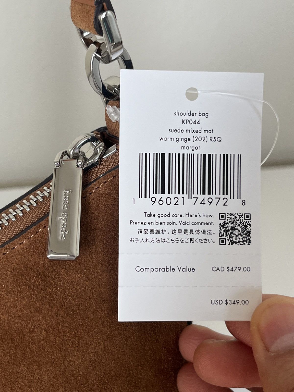 Kate Spade Kate Spade Margot Suede Medium Shoulder Bag Size ONE SIZE - 5 Thumbnail