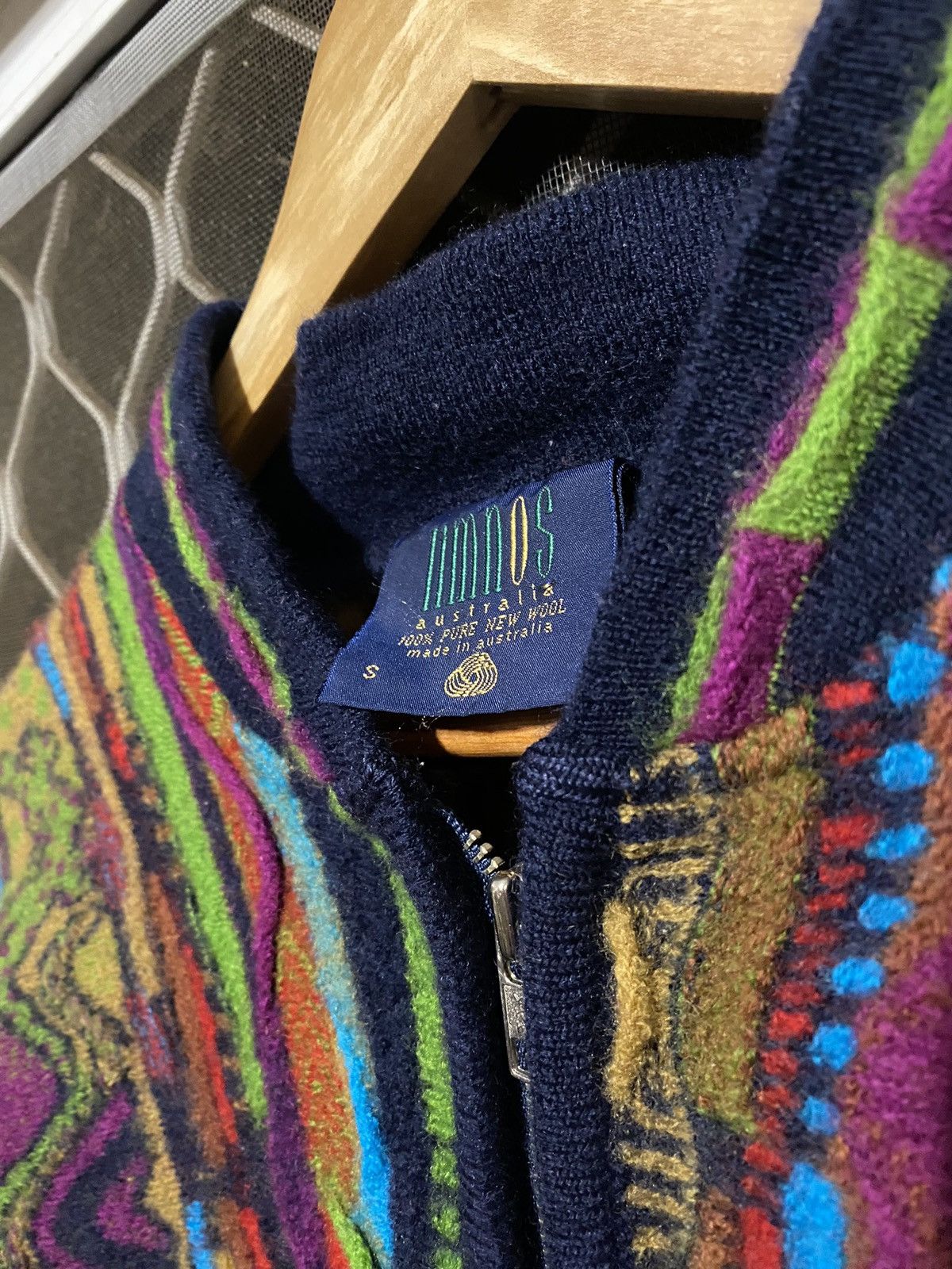 Vintage Vintage 80’s/90’s Limnos (Coogi style) textured wool sweater Size US S / EU 44-46 / 1 - 4 Thumbnail