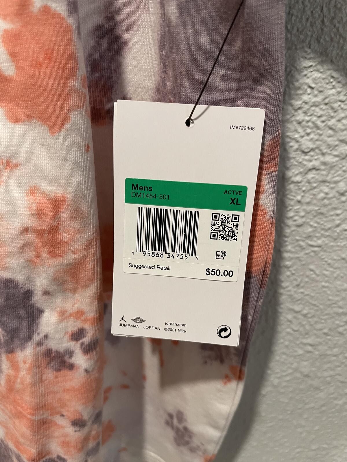 Jordan Brand Jordan Men's Tie-Dye Active T-Shirt XL Size US XL / EU 56 / 4 - 3 Thumbnail