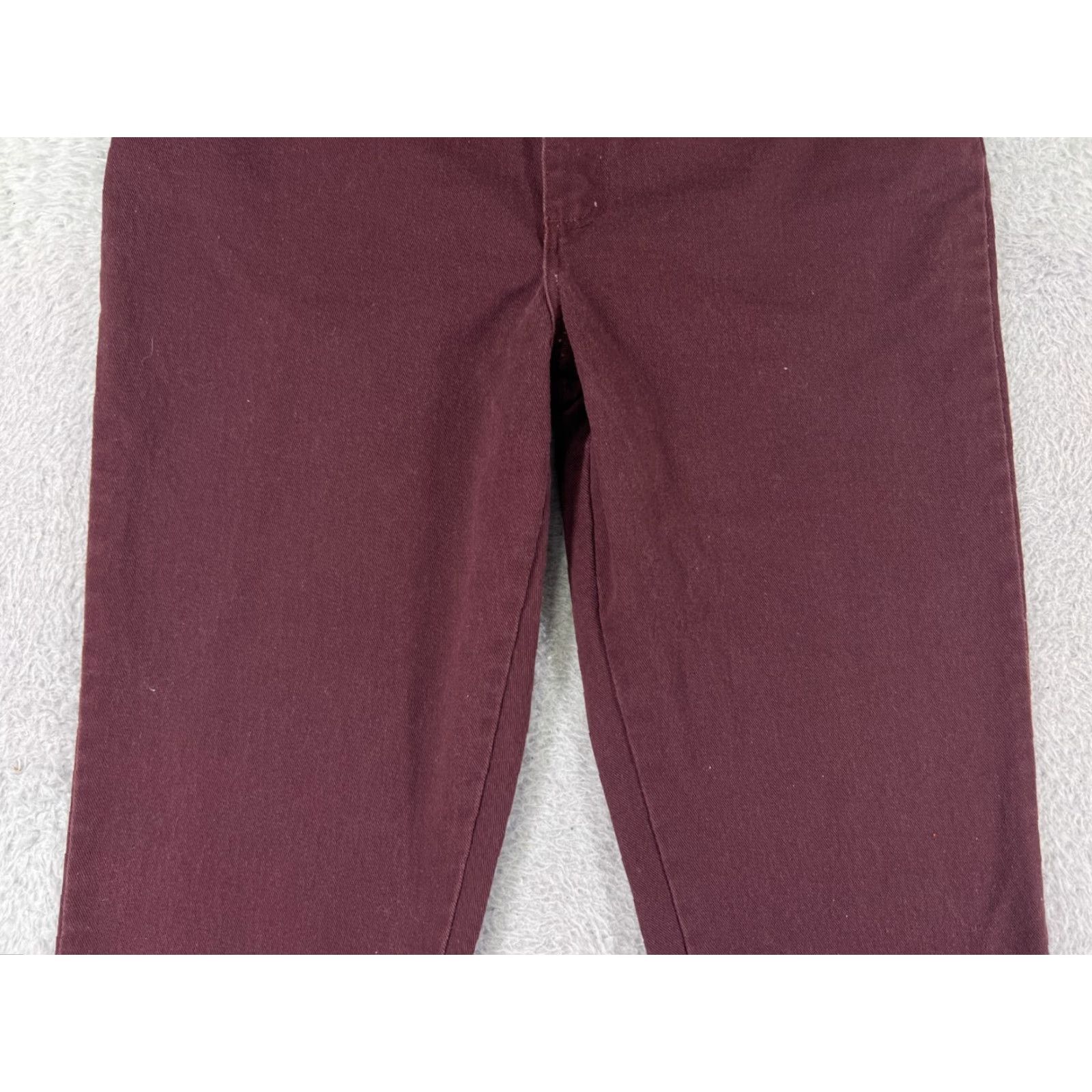 Faded Glory Faded Glory Jeans Women 10 Red Denim Straight High Rise 5-Pocket Cotton Stretch Size 32" / US 10 / IT 46 - 5 Thumbnail