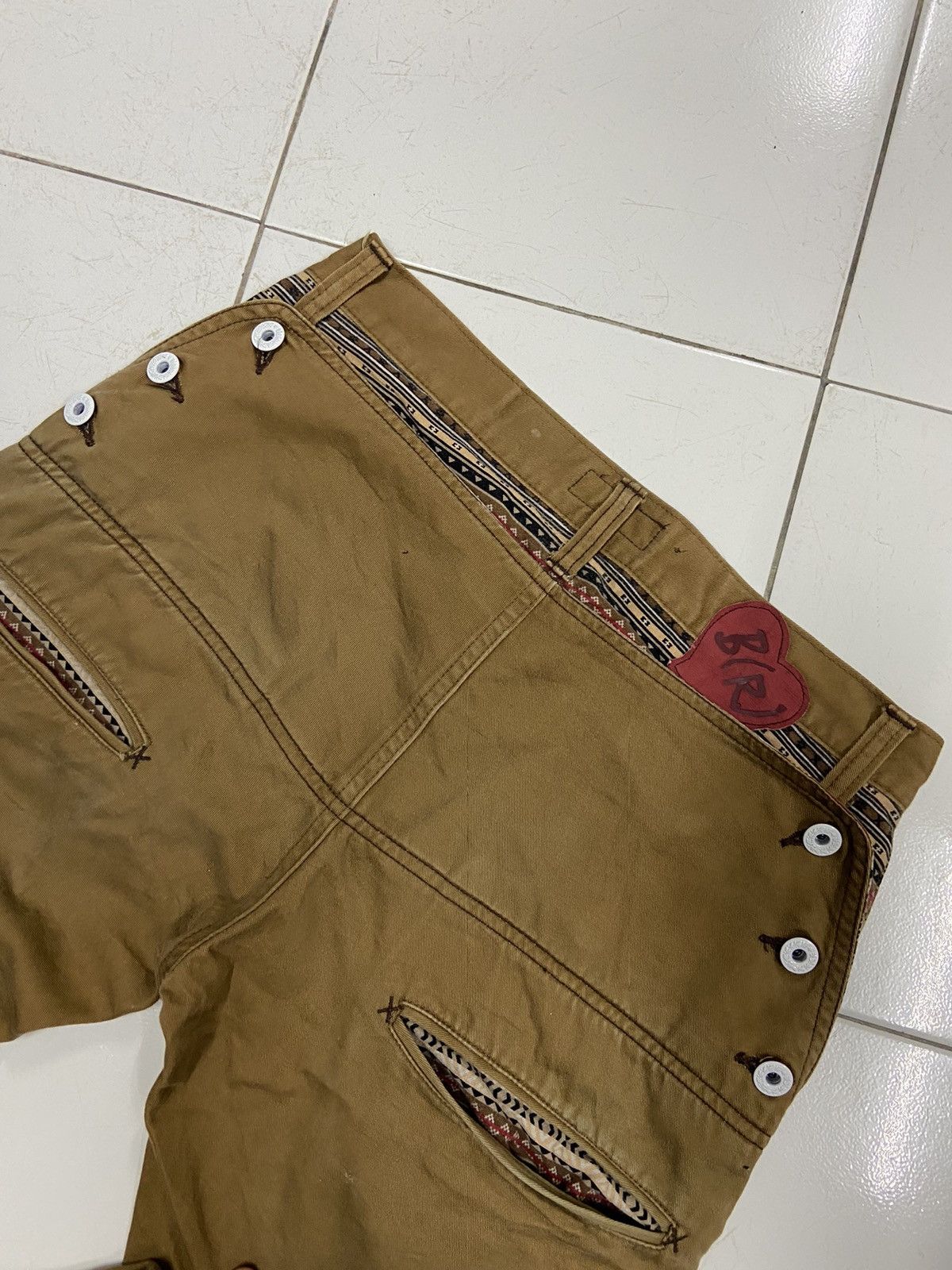 Japanese Brand BLACK (R)EVOLUTION LABEL DOUBLE WAIST STYLE RARE PANTS Size US 30 / EU 46 - 7 Thumbnail