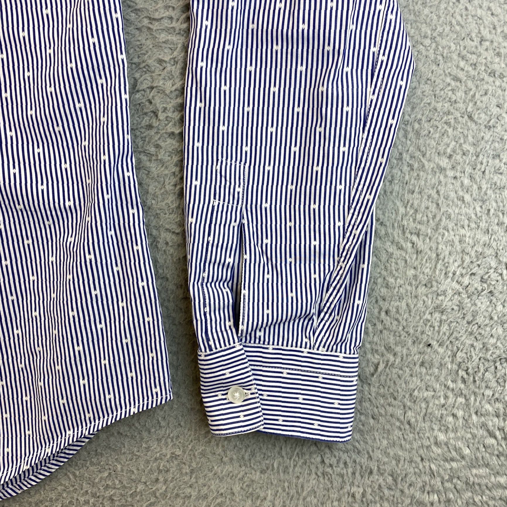 Zara Zara Man Dress Shirt Mens M Slim Blue Button-Up Top Long Sleeve 75-50 Size US M / EU 48-50 / 2 - 2 Thumbnail