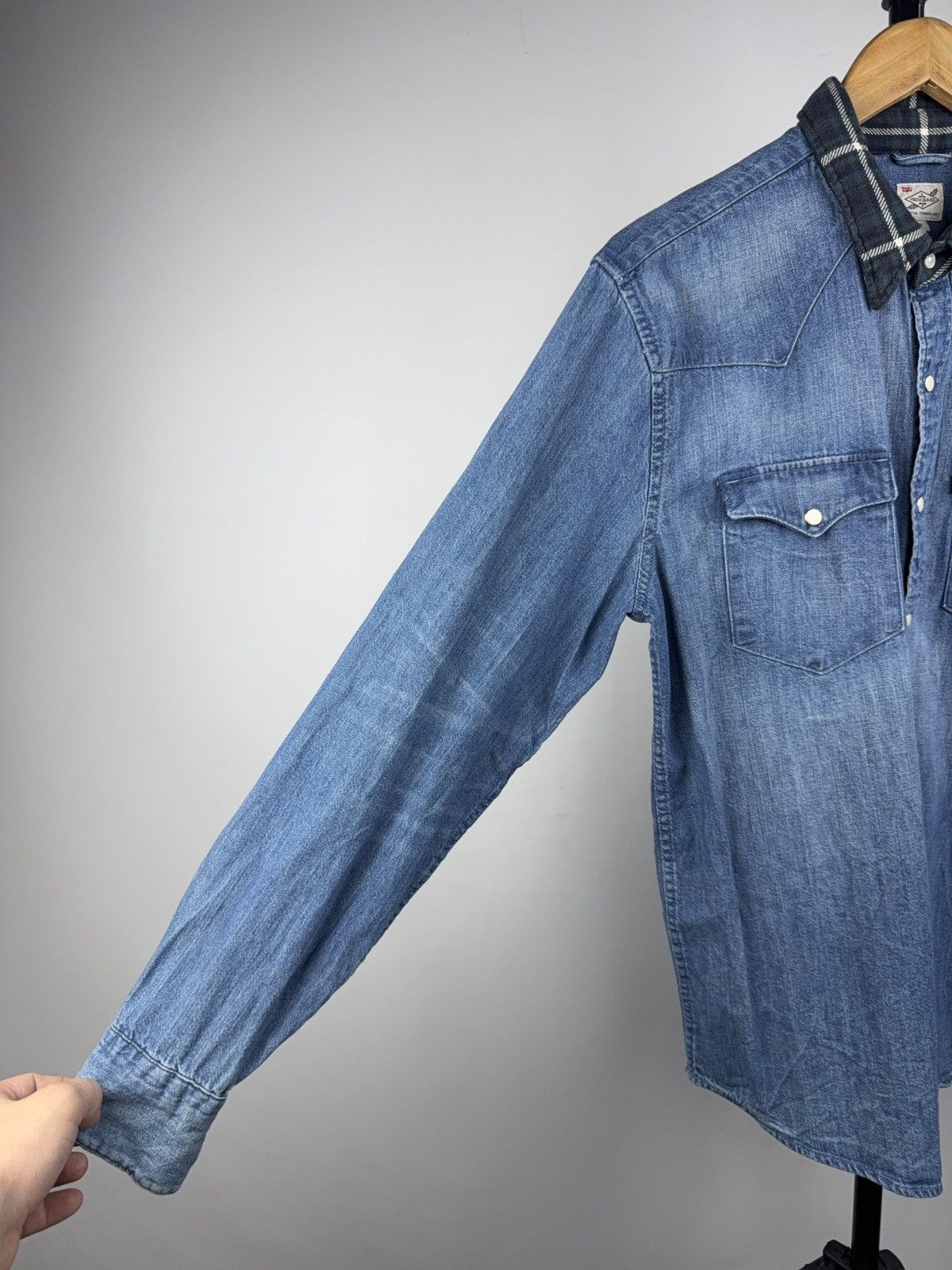 Levi's 00s Retro Levi’s x Justin Timberlake Denim Western Shirt M Size US M / EU 48-50 / 2 - 4 Thumbnail