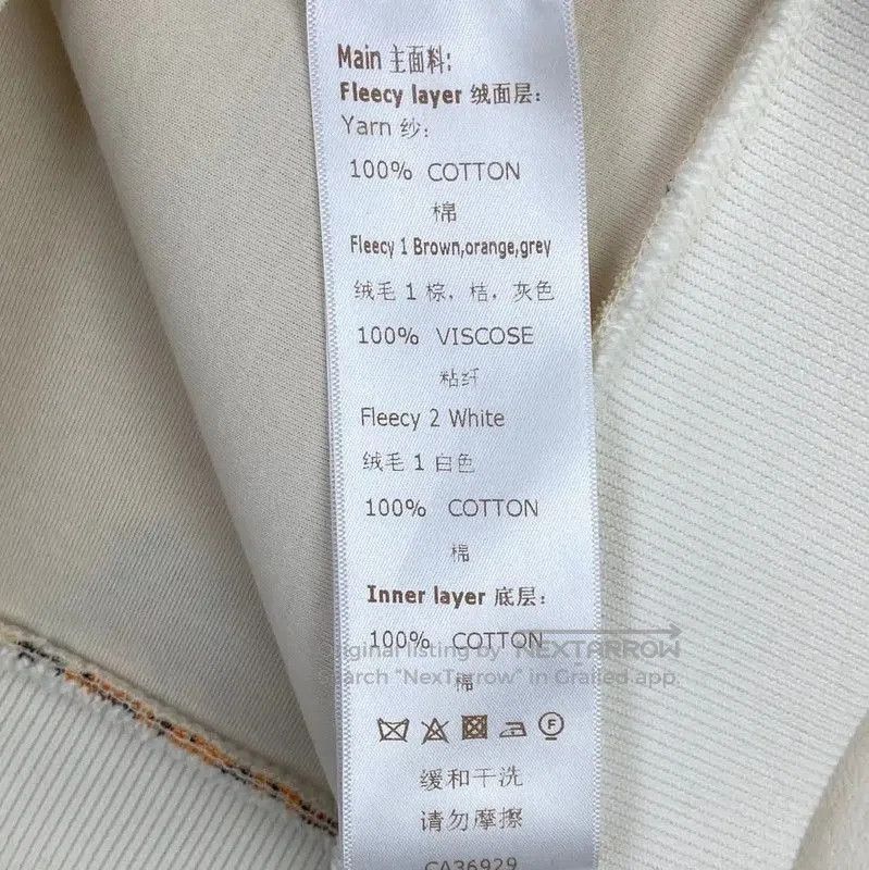 Louis Vuitton Louis Vuitton White Cotton Women's Hoodie . Size L / US 10 / IT 46 - 5 Thumbnail