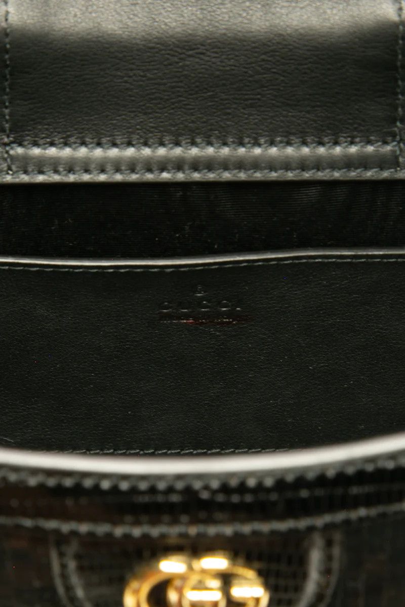Gucci o1la5ras0526 Size: OS / Diana Mini Sequin Tote Bag in Black Size ONE SIZE - 7 Thumbnail