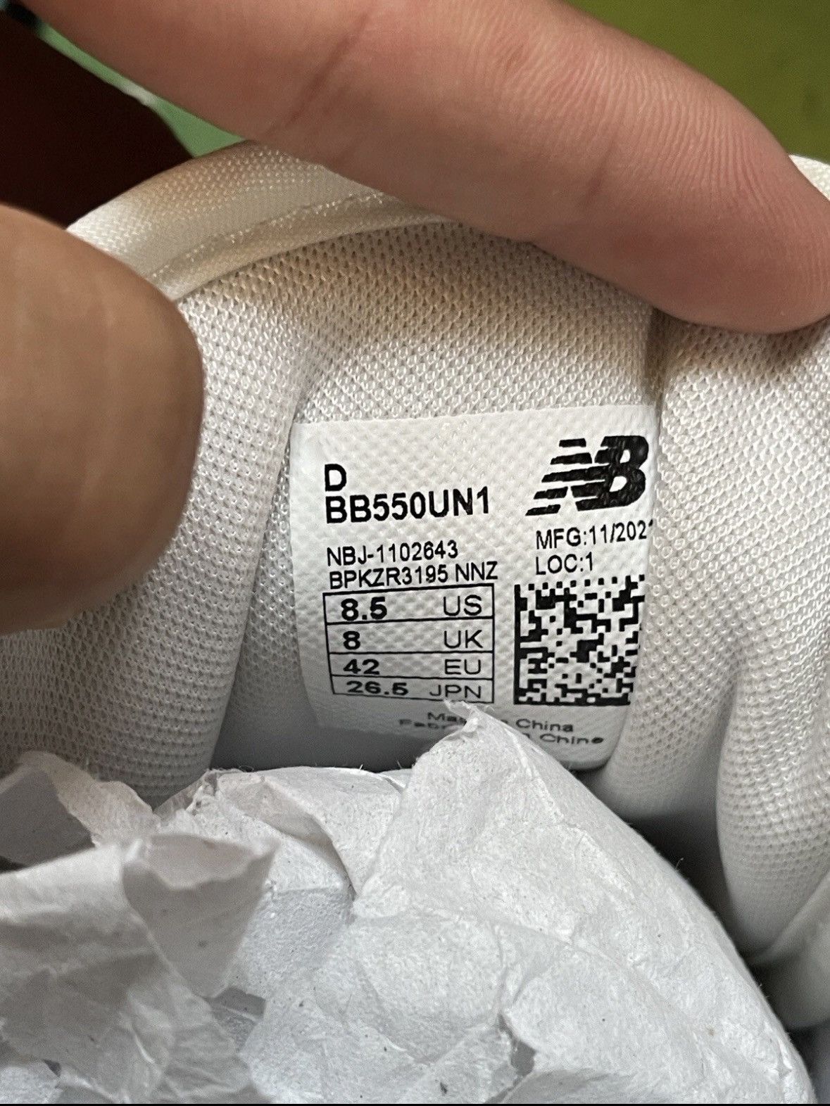 New Balance Size 8.5 - New Balance 550 x United Arrows Beige White Size US 8.5 / EU 41-42 - 7 Thumbnail