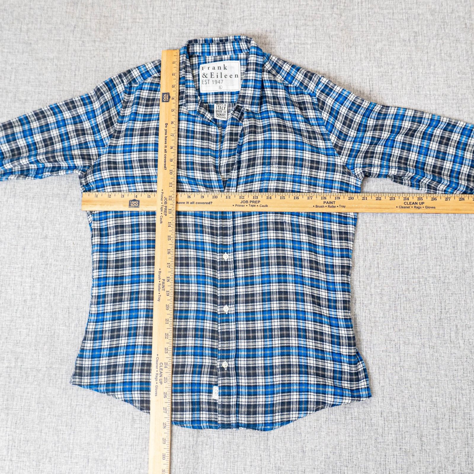 Frank & Eileen Frank & Eileen Button up BARRY Shirt Blue Plaid Flannel L Size L / US 10 / IT 46 - 7 Thumbnail