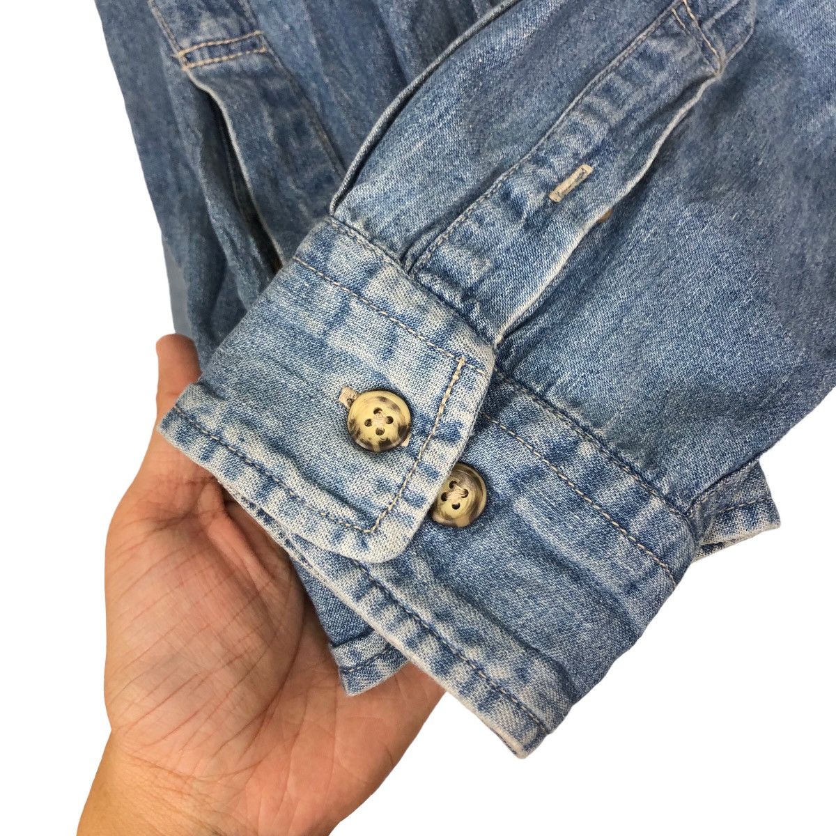 Japanese Brand 🔥VINTAGE COCA COLA DENIM CHAMBREY JACKET Size US M / EU 48-50 / 2 - 12 Thumbnail