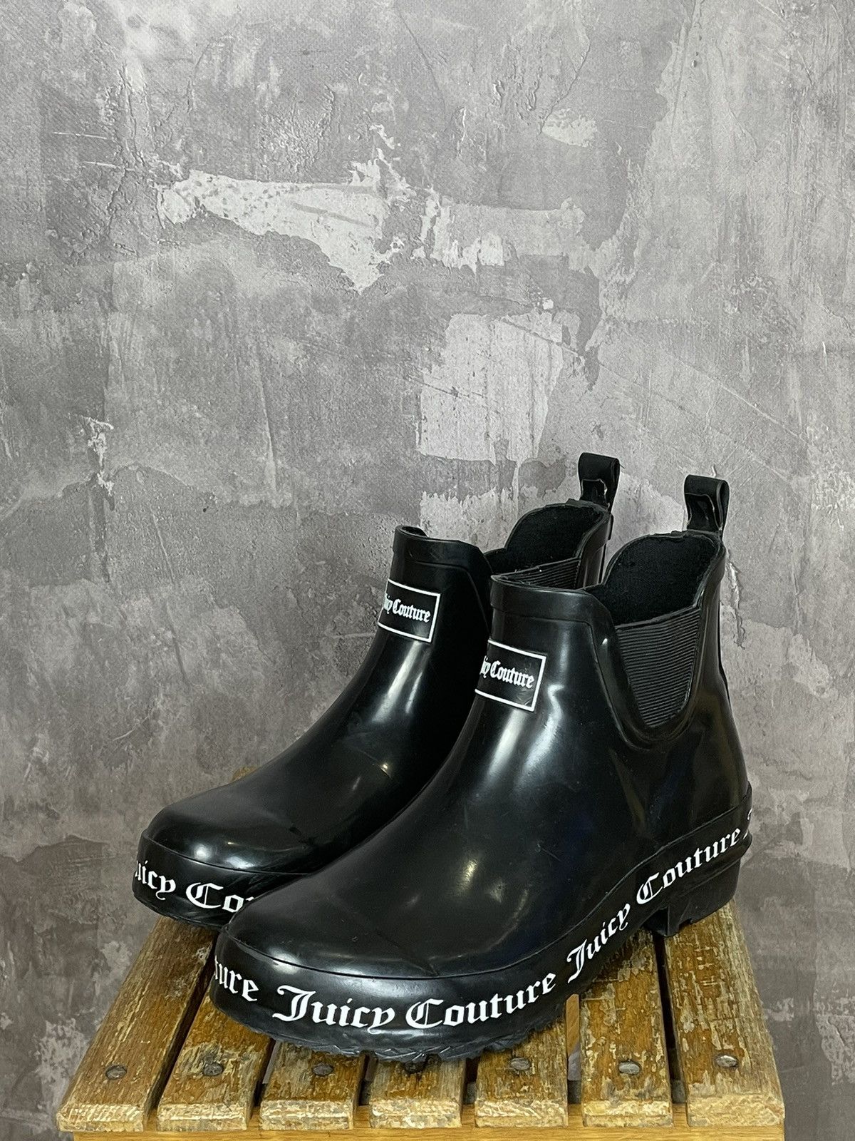 Juicy Couture Juicy Couture Y2K Balenciaga Style Big Heavy Rubber Boots Size US 8.5 / IT 38.5 - 4 Thumbnail
