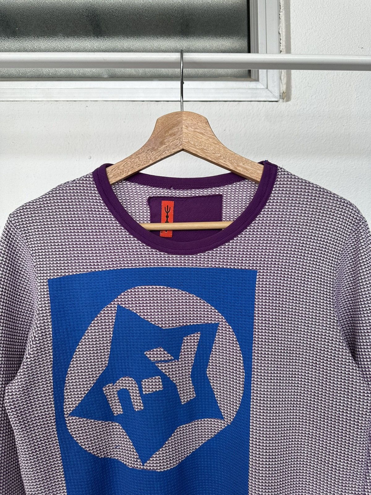 If Six Was Nine 2000's SHU knit waffle long sleeve Size US M / EU 48-50 / 2 - 9 Thumbnail