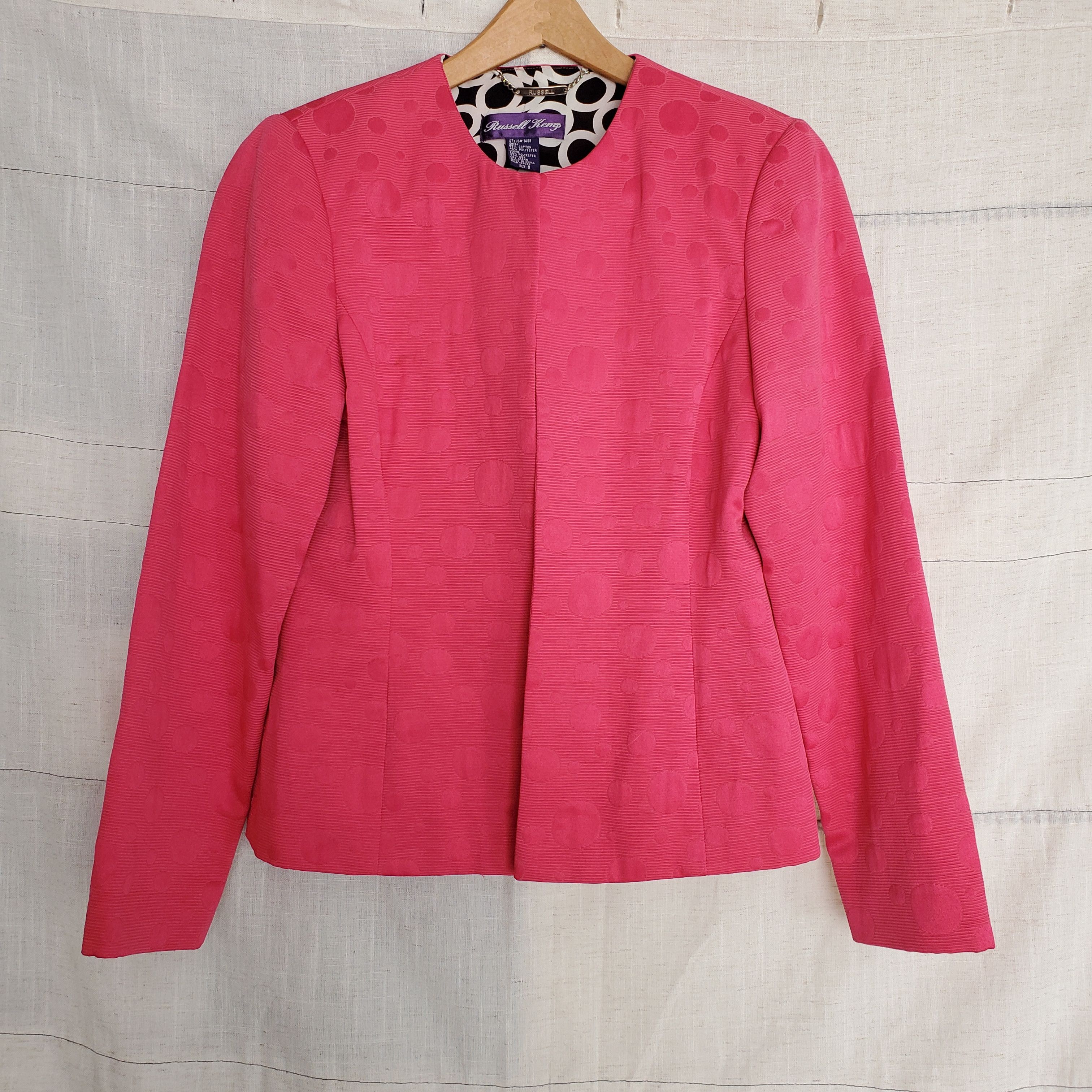 Other Russell Kemp Vintage Pink Jacket With Circle Designs size 8 Size M / US 6-8 / IT 42-44 - 1 Thumbnail