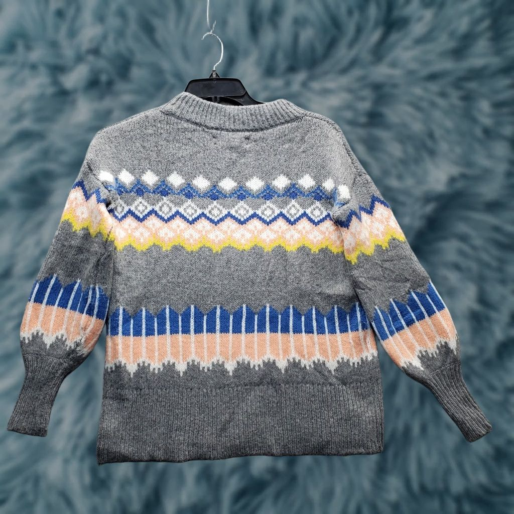 Loft LOFT Knit Sweater Womens Small Multicolor Fair Isle Wool Blend Long Sleeve Crew Neck Size S / US 4 / IT 40 - 1 Thumbnail