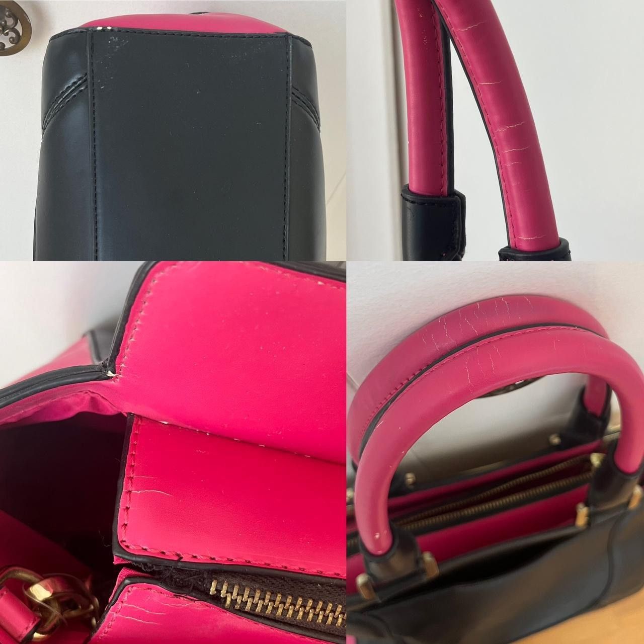 Anne Klein Hot pink & cream handbag Size ONE SIZE - 4 Thumbnail