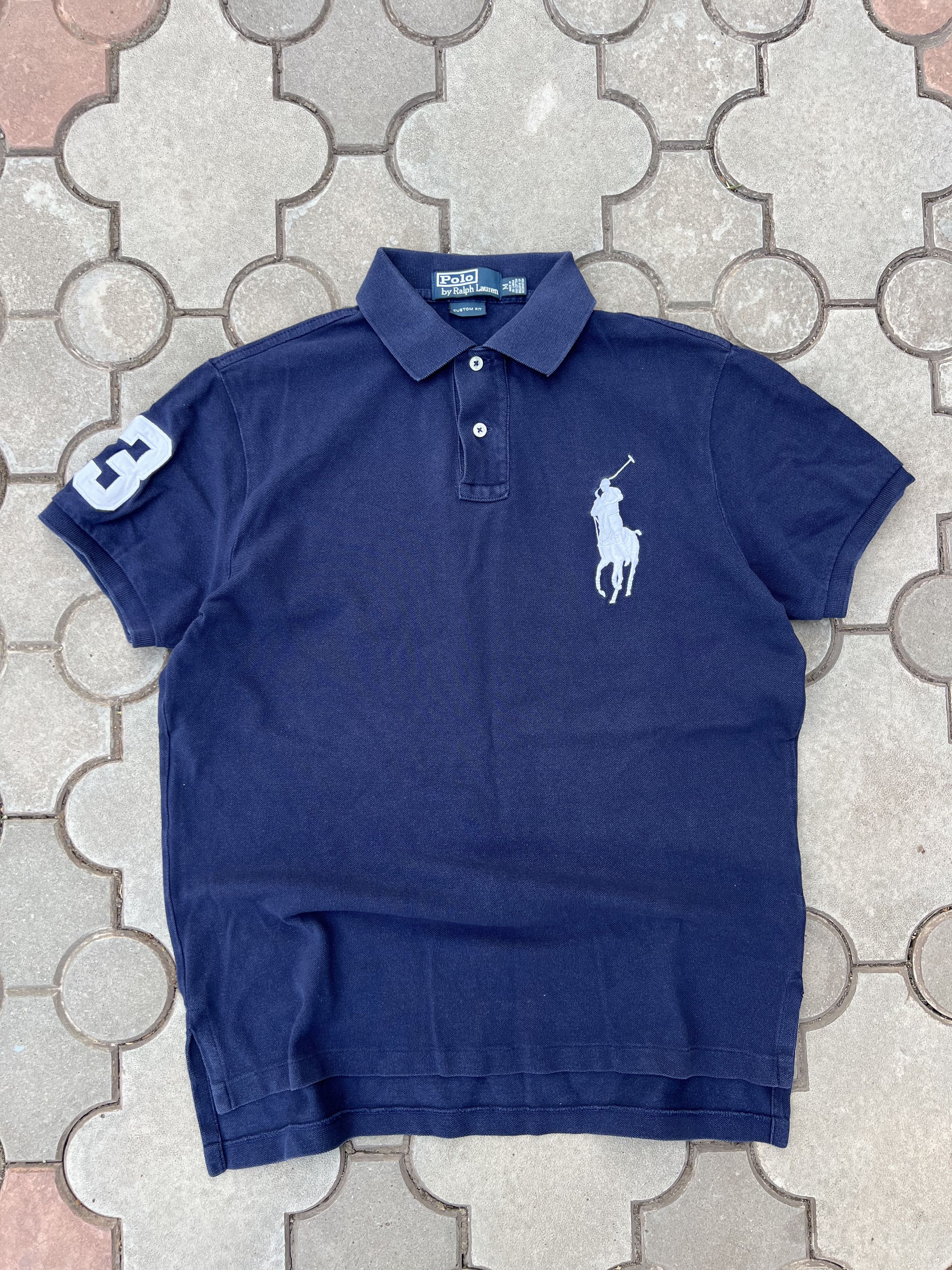 Polo Ralph Lauren × Ralph Lauren × Vintage Vintage Polo Ralph Lauren Big Pony Polo Tee Chief Keef Size US M / EU 48-50 / 2 - 1 Thumbnail