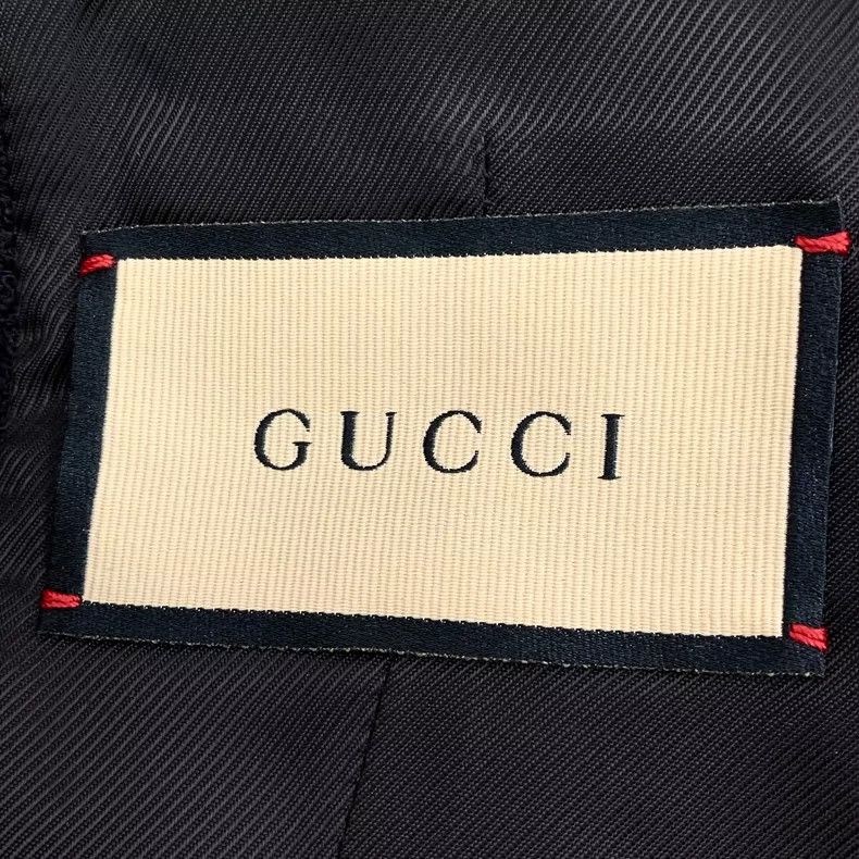Gucci Gucci Black wool single-breasted long-sleeved jacket 2504-N Size S / US 4 / IT 40 - 6 Thumbnail
