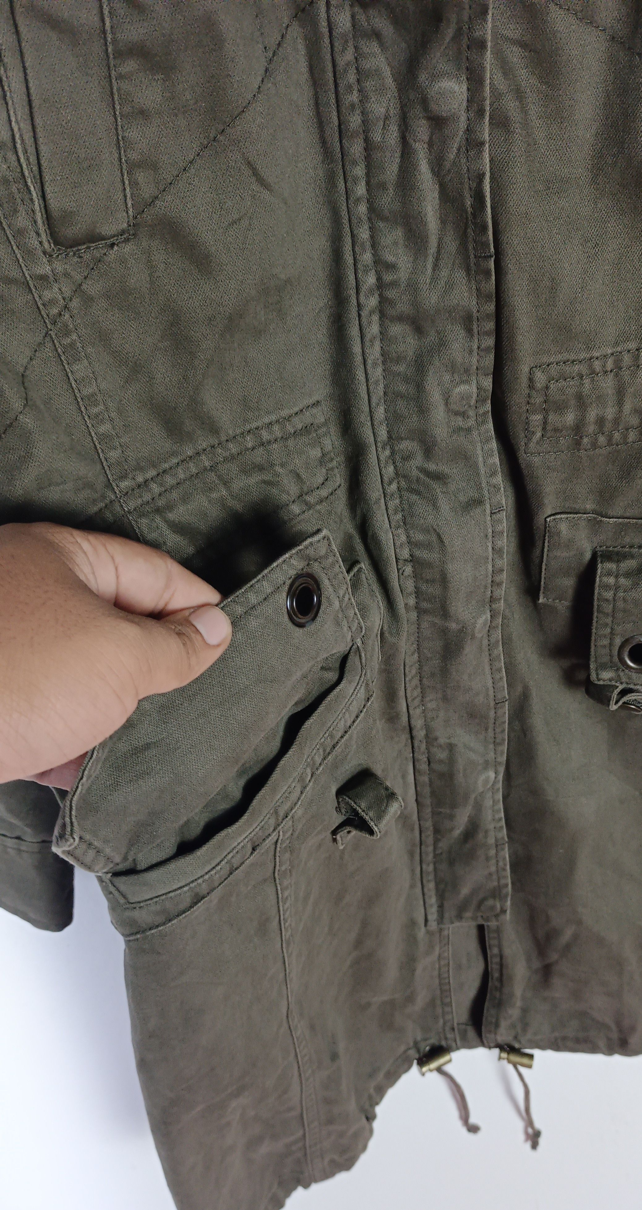 Japanese Brand Luiez Long Jacket Tactical Pocket Ifsixwasnine lgb style Size US S / EU 44-46 / 1 - 4 Thumbnail