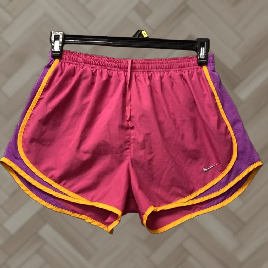 Nike Nike Shorts M Adult Pink Athletic Running Logo Dri Fit Gym Womens 115-15 Size 27" / US 4 / IT 40 - 1 Thumbnail