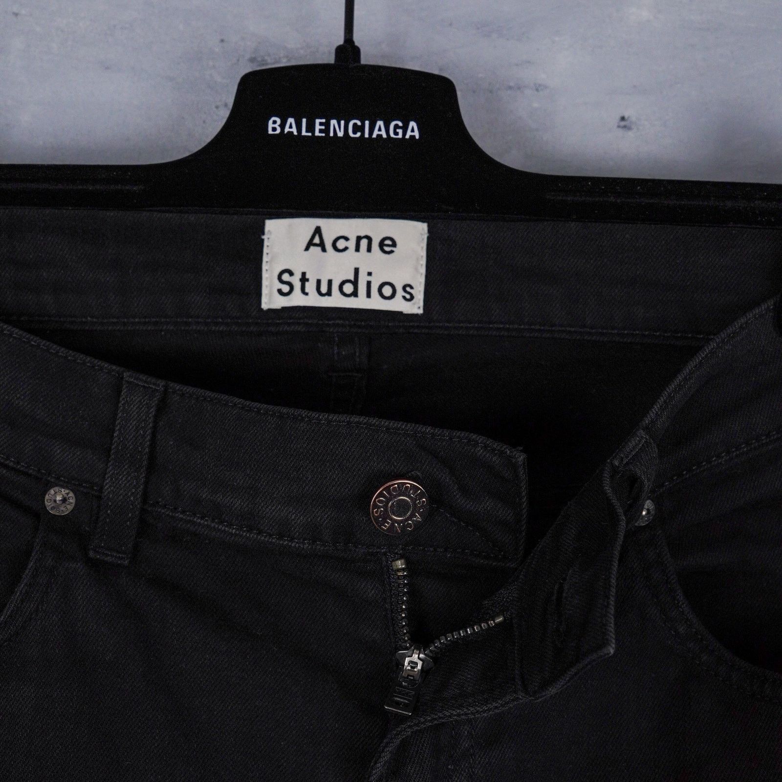 Acne Studios Acne studios ace stay cash black slim fit denim jeans pants Size US 33 - 5 Thumbnail