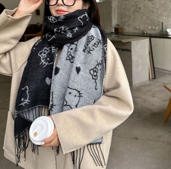 Japanese Brand × Vintage Hello Kitty Scarf Size ONE SIZE - 1 Thumbnail