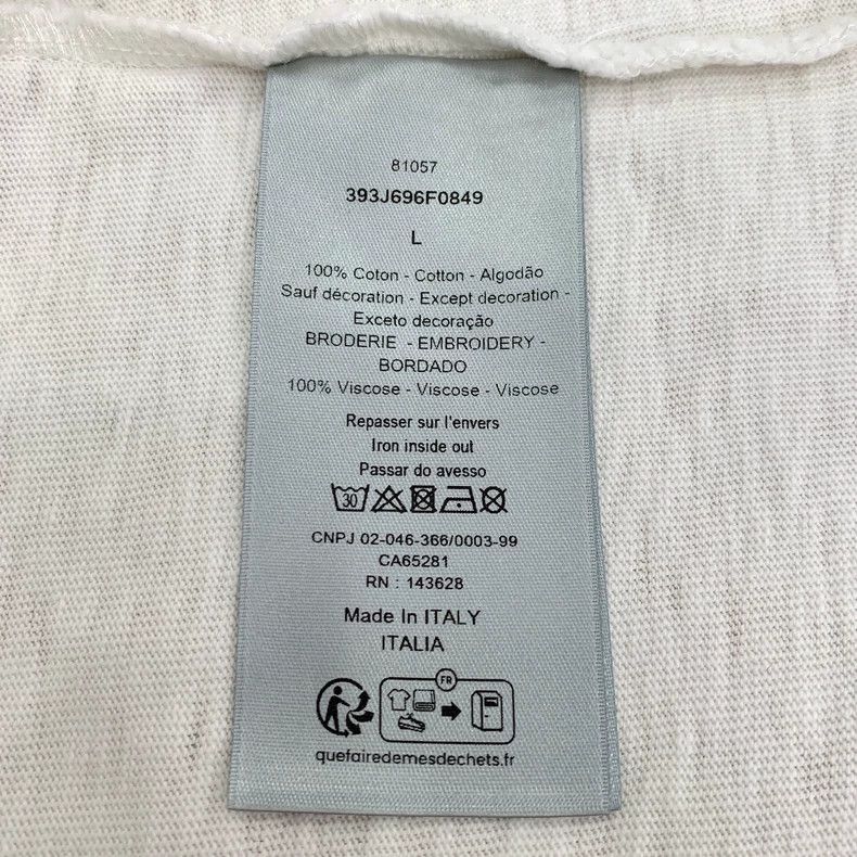 Dior Dior White pattern embroidery logo letter print cotton roun Size US L / EU 52-54 / 3 - 7 Thumbnail