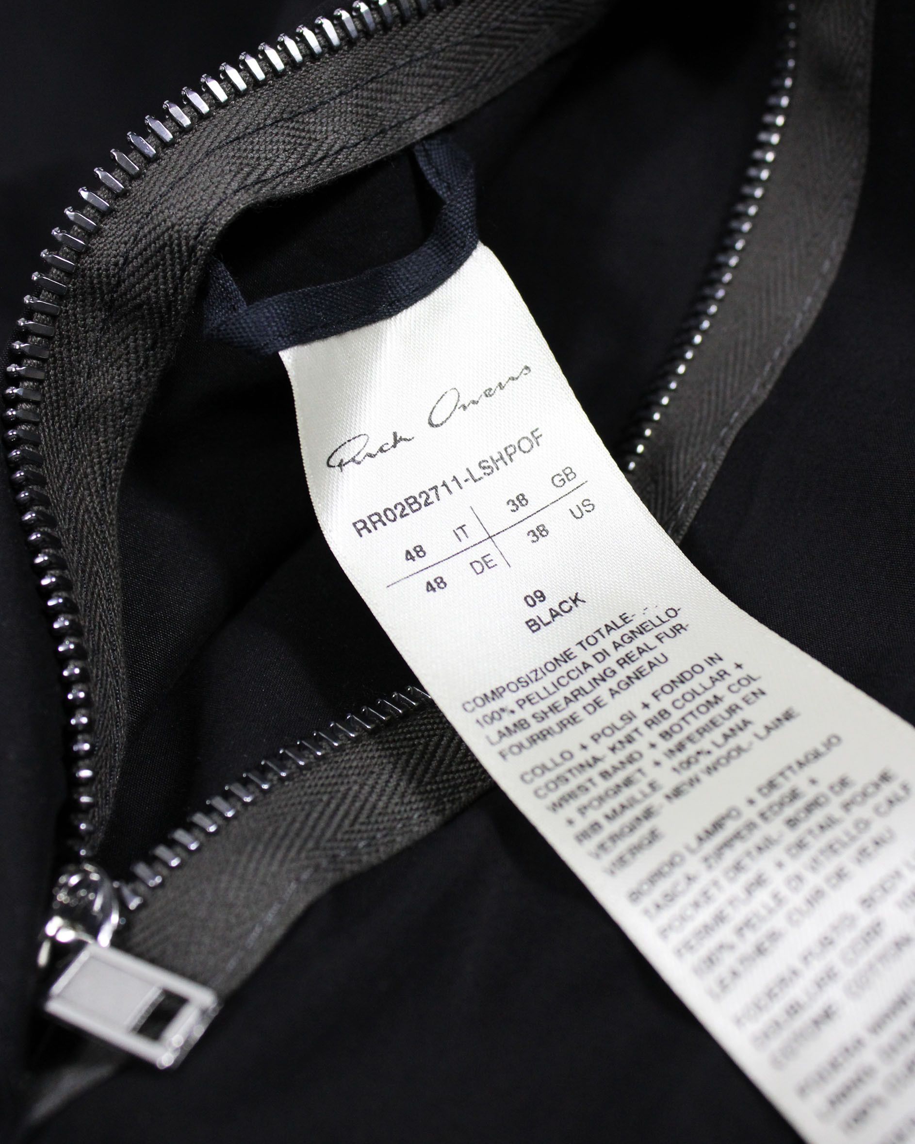 Rick Owens Rick Owens Kunst Shearling Bomber Jacket - IT 48/US 38 Size US M / EU 48-50 / 2 - 4 Thumbnail