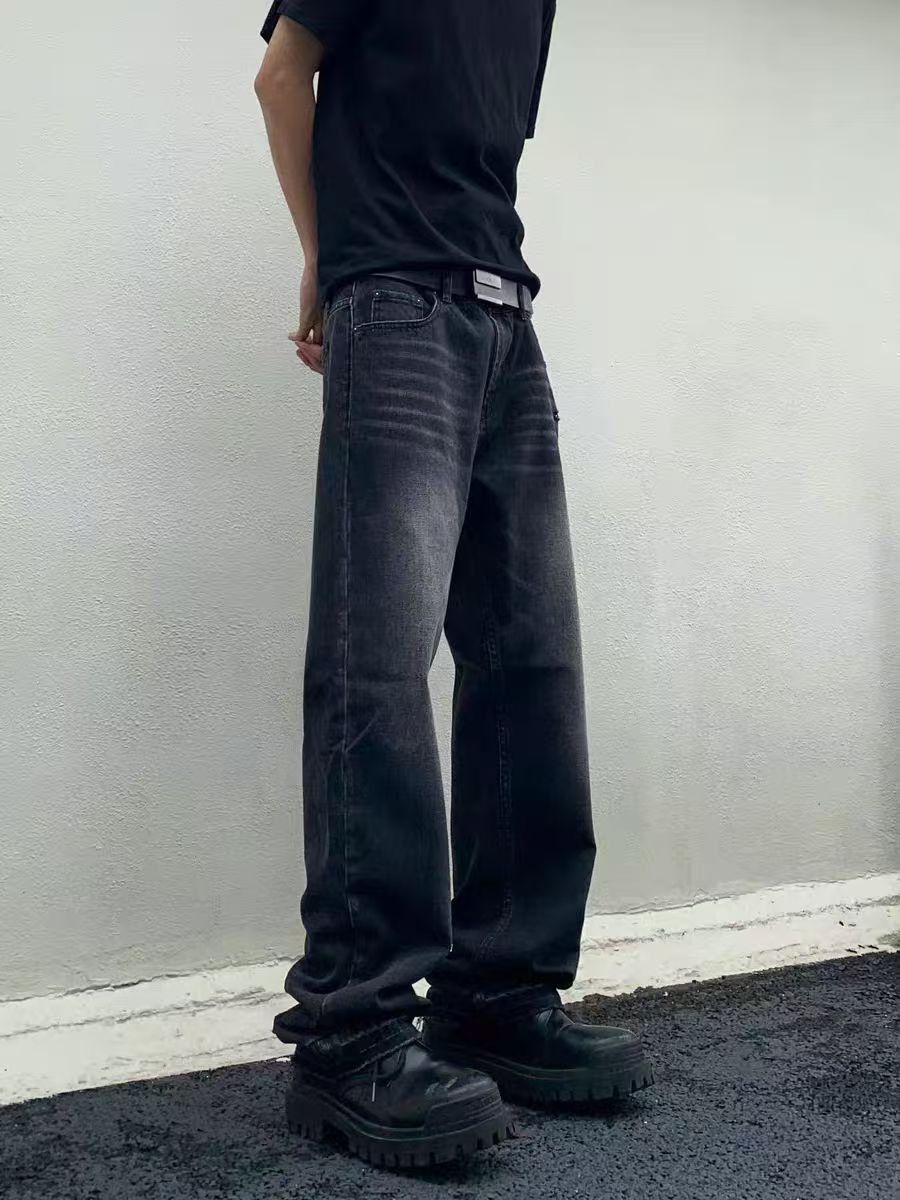 Japanese Brand × Jean Retro high street straight baggy casual jeans Size US 33 - 5 Thumbnail