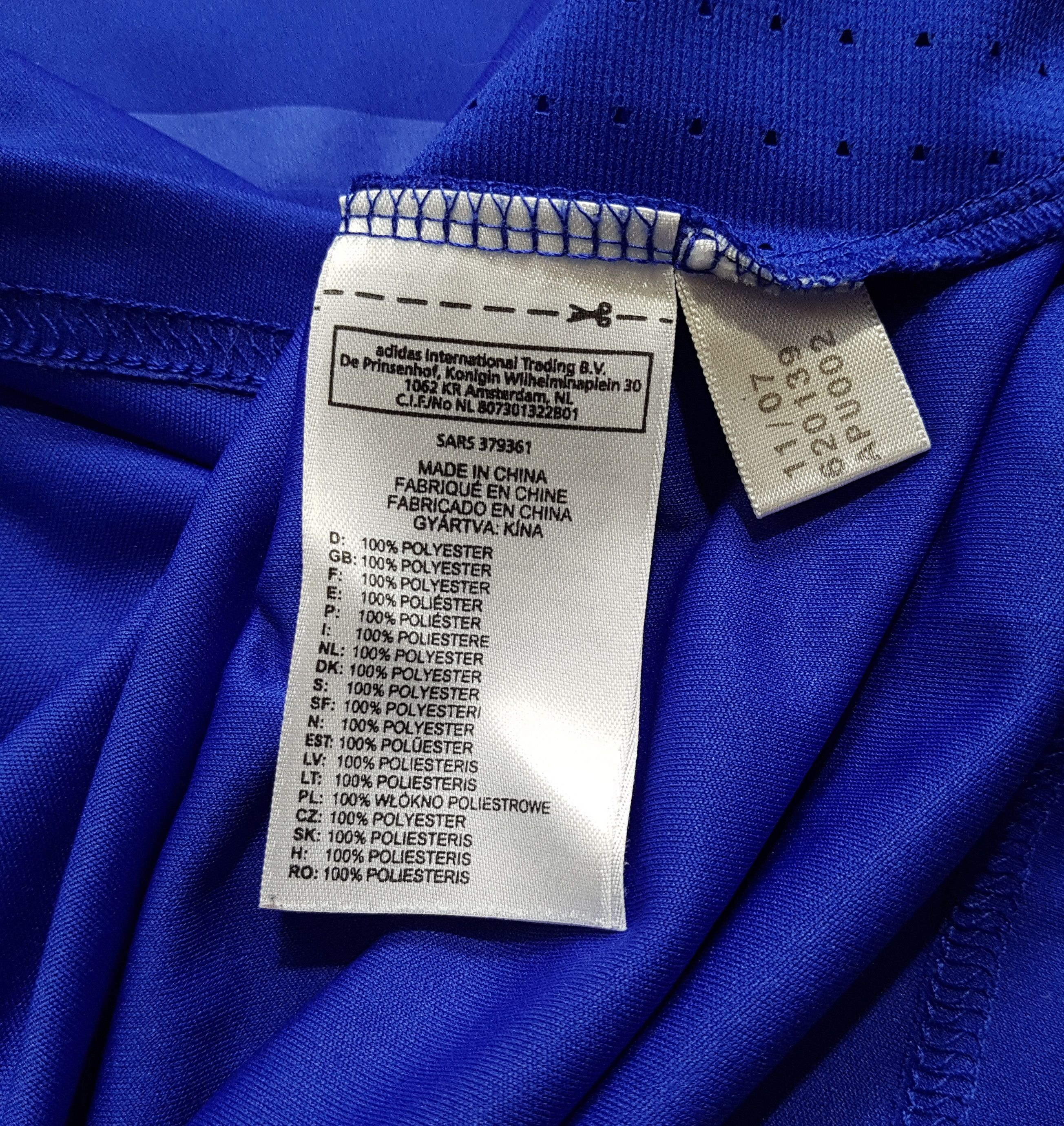 Adidas Adidas France National Jersey Home 2007-08 Soccer Football Size US S / EU 44-46 / 1 - 12 Thumbnail