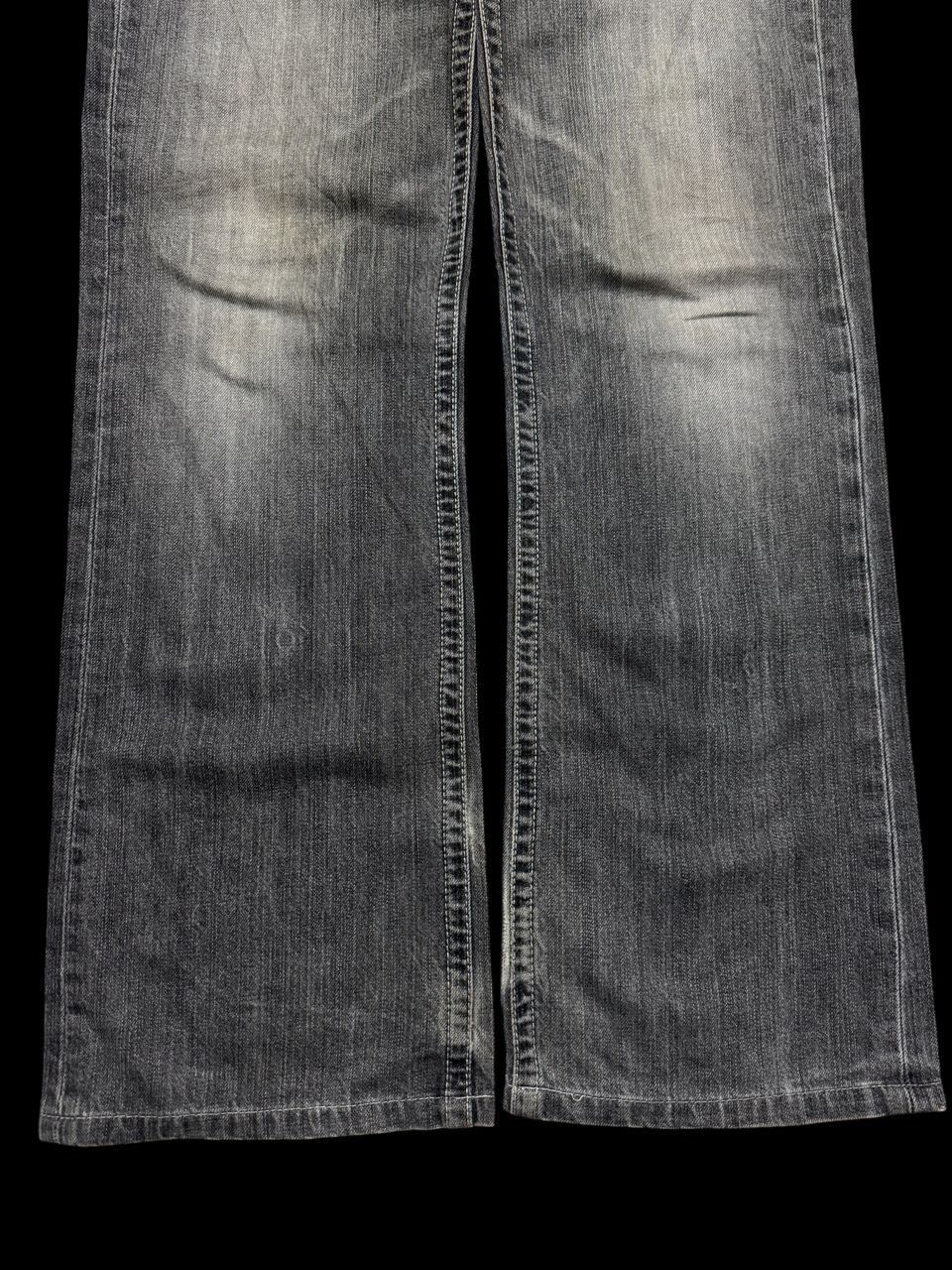 Jun Takahashi 💥Flare💥90’s Style Uniqlo Regular Fit Bootcut Sand Wash Size US 33 - 8 Thumbnail