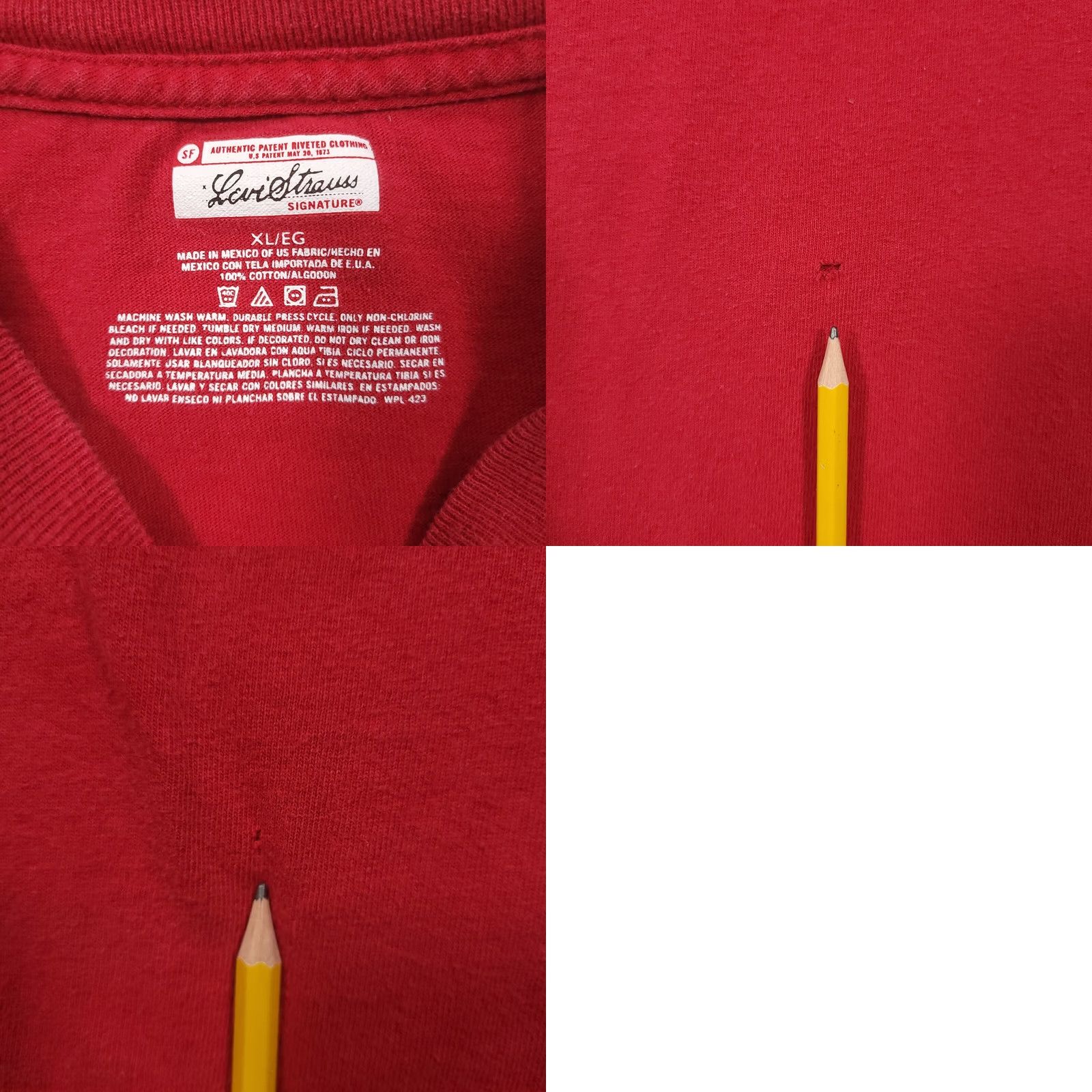 Levi's VINTAGE Levi Strauss Signature T Shirt Mens XL Red Short Sleeve SEE PHOTOS Size US XL / EU 56 / 4 - 8 Thumbnail