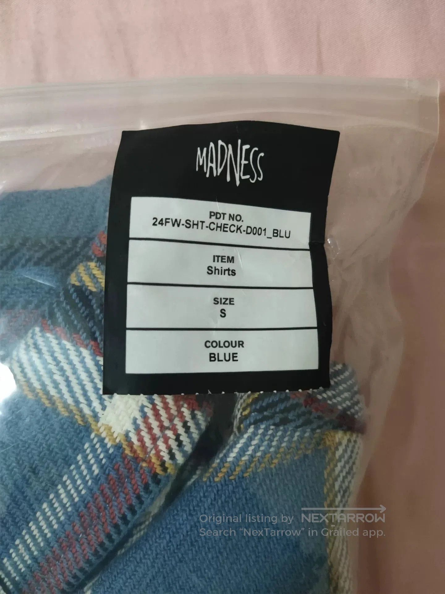 Madness MADNESS Check Shirt 24AW. Size US S / EU 44-46 / 1 - 8 Thumbnail