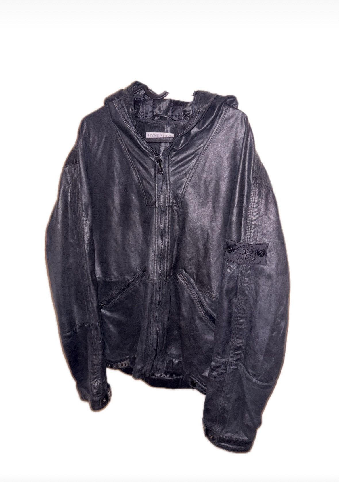 Stone Island Vintage Lambskin Leather Jacket / Osti Era