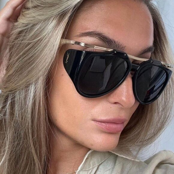 Saint Laurent Paris New Saint Laurent SLM137 AMELIA 001 Sunglasses-Lowest price! Size ONE SIZE - 7 Thumbnail