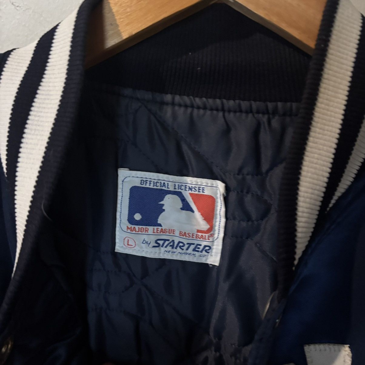 Starter Vintage New York Yankees 1980s Satin Bomber Jacket Size US L / EU 52-54 / 3 - 2 Thumbnail