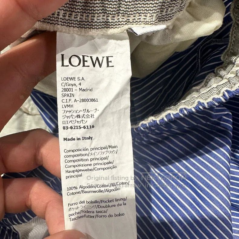 Loewe Loewe size XS Striped logo drawstring shorts Size 24" / US 00 / IT 34 - 4 Thumbnail