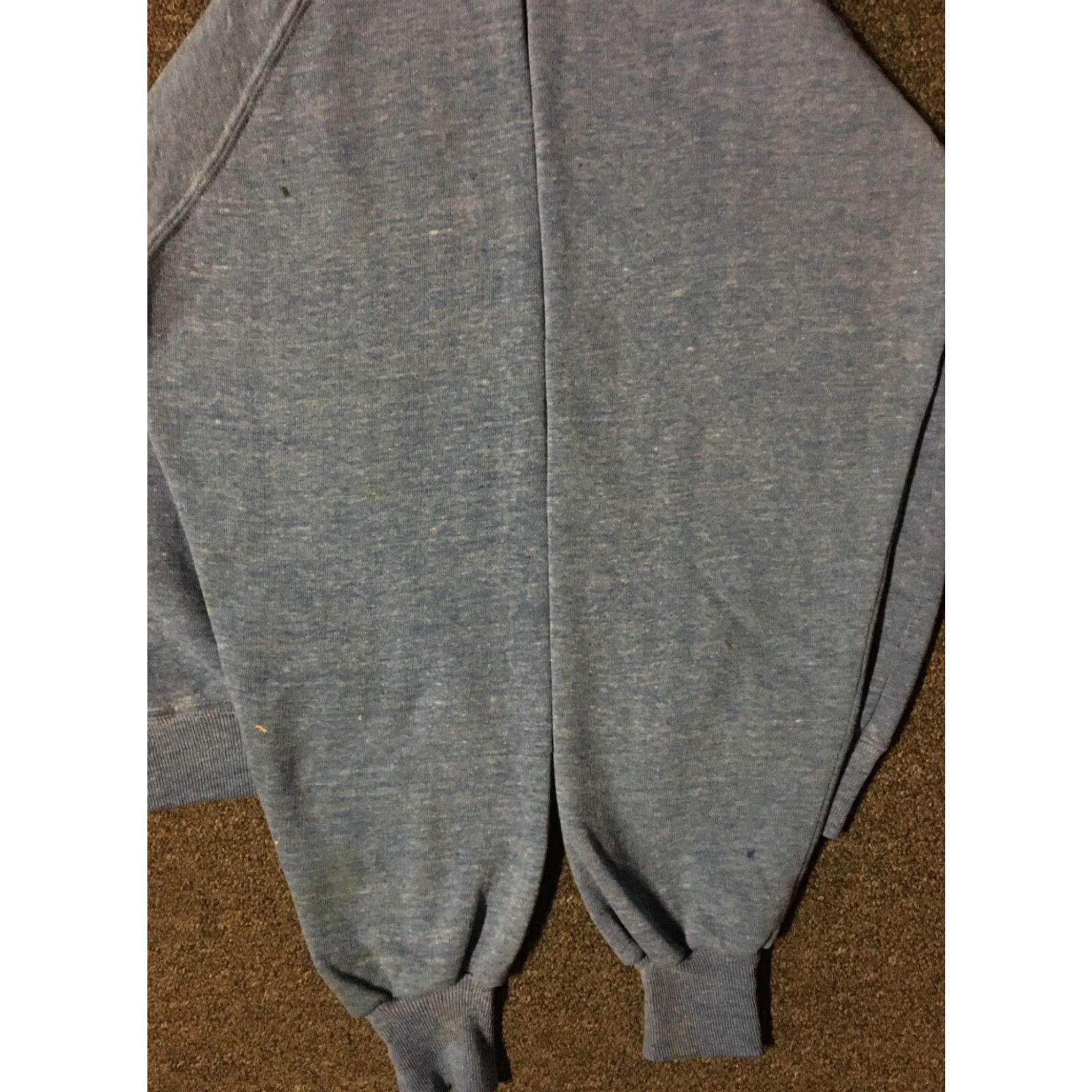 Vintage VINTAGE Oswego State University Sweatshirt S Mens Blue Distressed Spellout 70s 80s College University PE Sports Track Gangster Grunge - Size US S / EU 44-46 / 1 - 5 Thumbnail