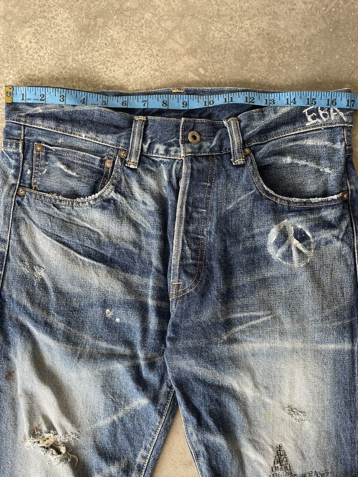 Japanese Brand Vintage Lost Angel Japan Selvedge Denim Size US 34 / EU 50 - 12 Thumbnail