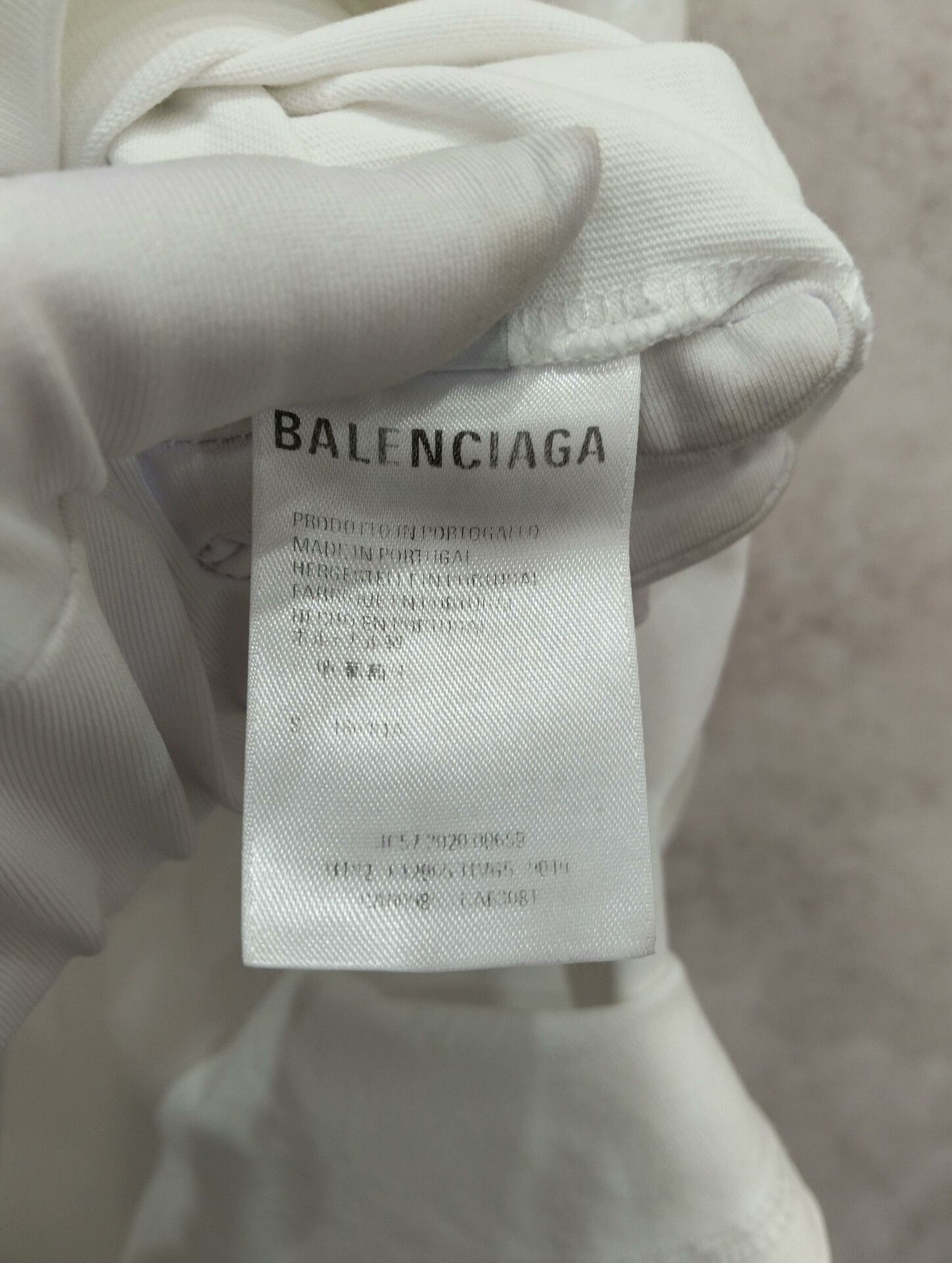 Balenciaga Balenciaga White Short Sleeve T-Shirt S Size Size US S / EU 44-46 / 1 - 6 Thumbnail