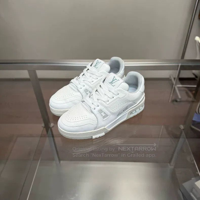 Louis Vuitton Louis Vuitton Trainer white cement shoes Size US 5 / EU 37 - 1 Thumbnail