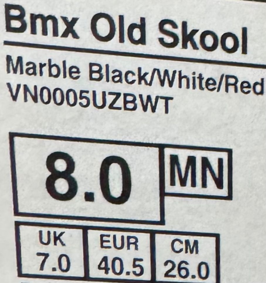 Vans VANS BMX OLD SKOOL Size US 7 / EU 40 - 9 Thumbnail
