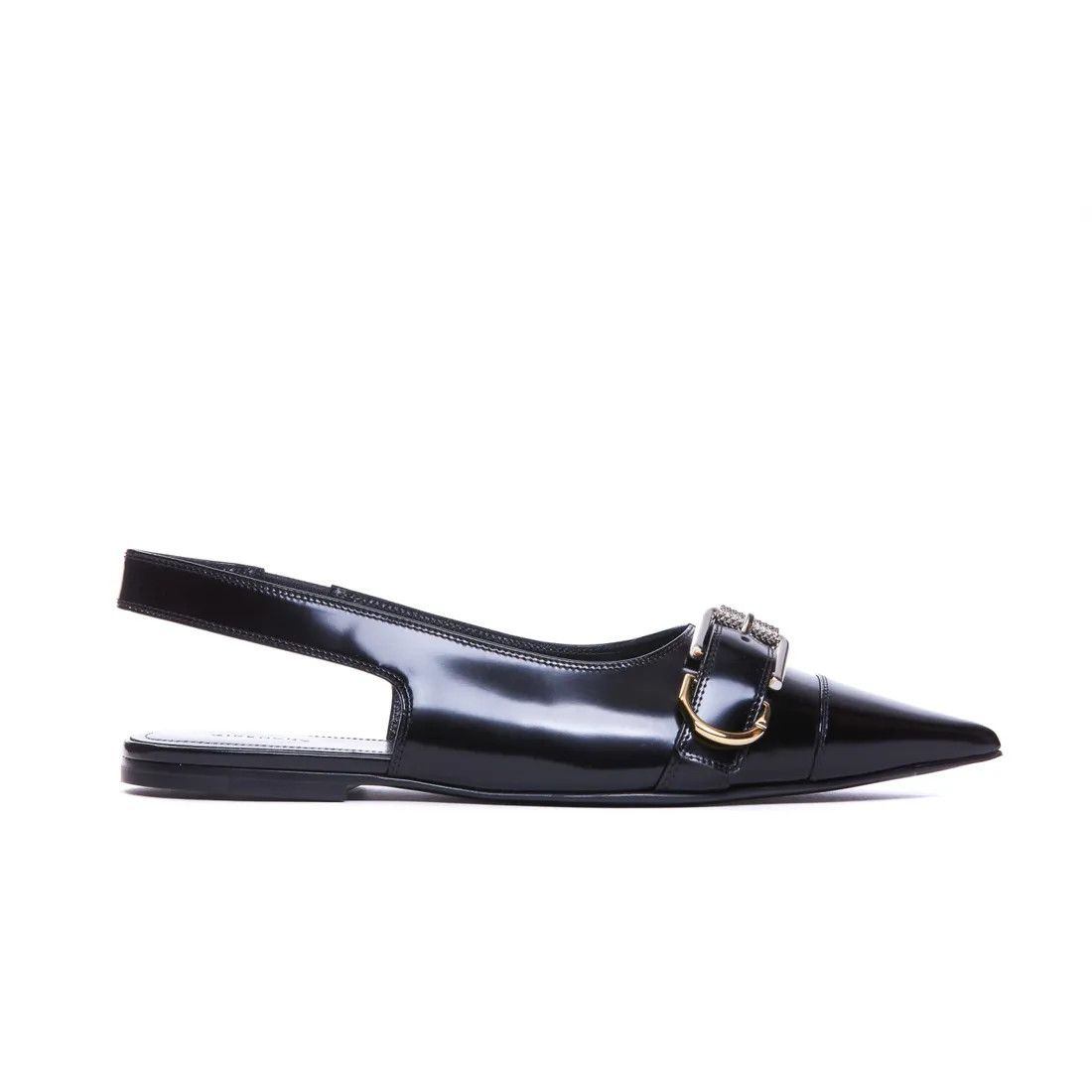 o1w1db10525 Slingback Flat in Black