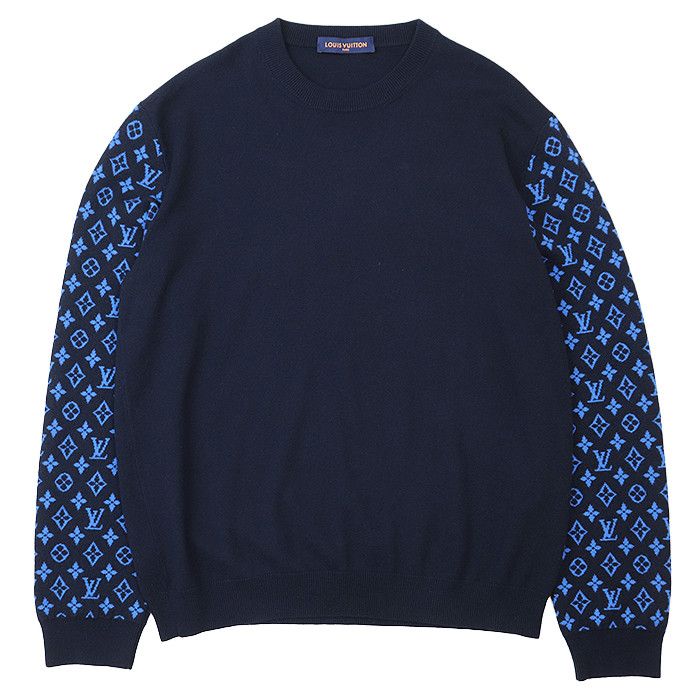 Louis Vuitton Louis Vuitton Louis Vuitton Signature Monogram Wool Cashmere Knit Others Tops RM231Q R93 HON42W DUTY FREE for USA Size ONE SIZE - 1 Thumbnail