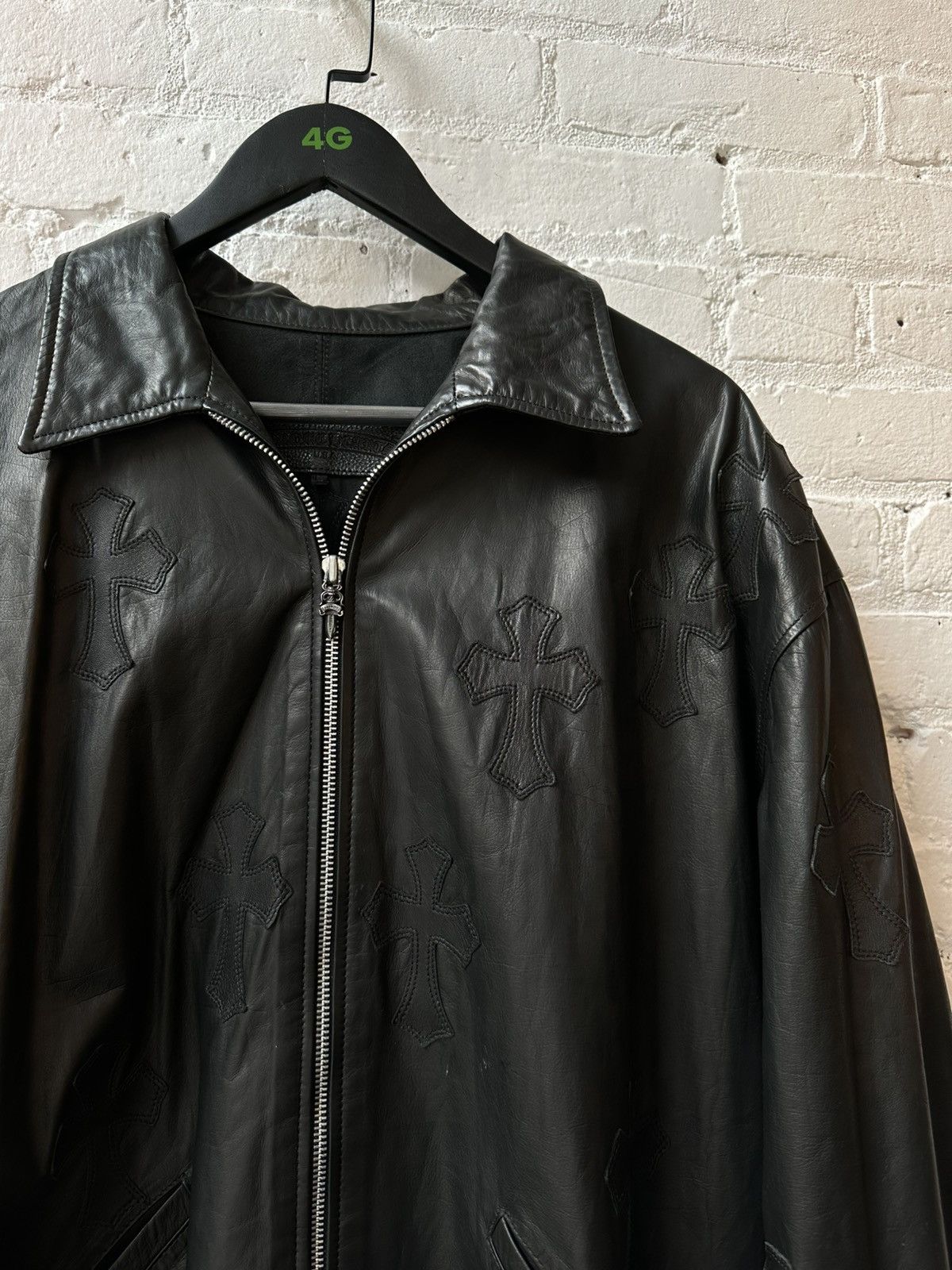 Chrome Hearts CHROME HEARTS FLOODED CROSS LEATHER JACKET L/XL Size US L / EU 52-54 / 3 - 3 Thumbnail