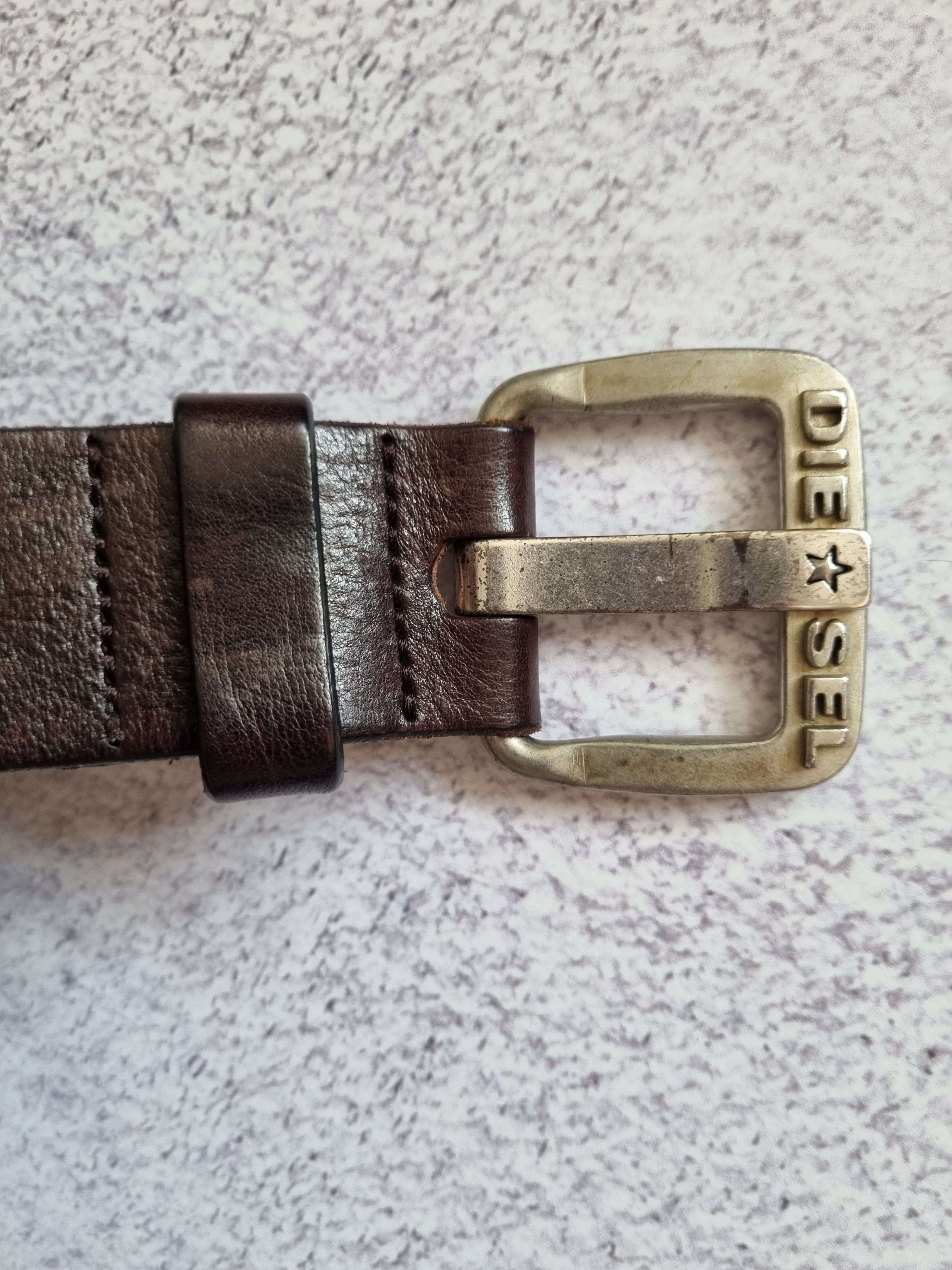Diesel Vintage Diesel Genuine Leather Belt Avant Garde Size ONE SIZE - 5 Thumbnail