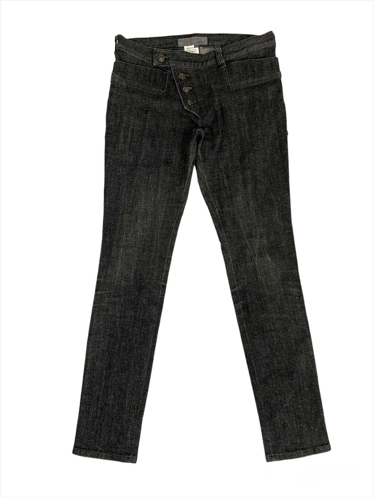 Pull Y's Yohji Yamamoto Noir Gris - Laine 100%, Taille S (taille 2), Imprimé Géométrique Balle/pistolet - Neuf Avec étiquettes