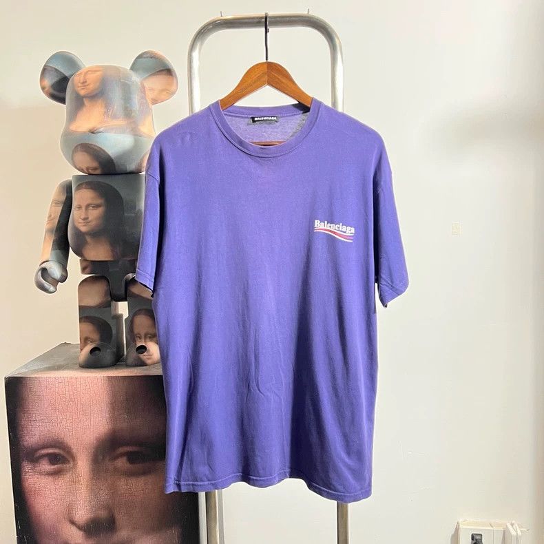 Balenciaga Balenciaga Wave Print Short Sleeve Tee Size US XS / EU 42 / 0 - 1 Thumbnail