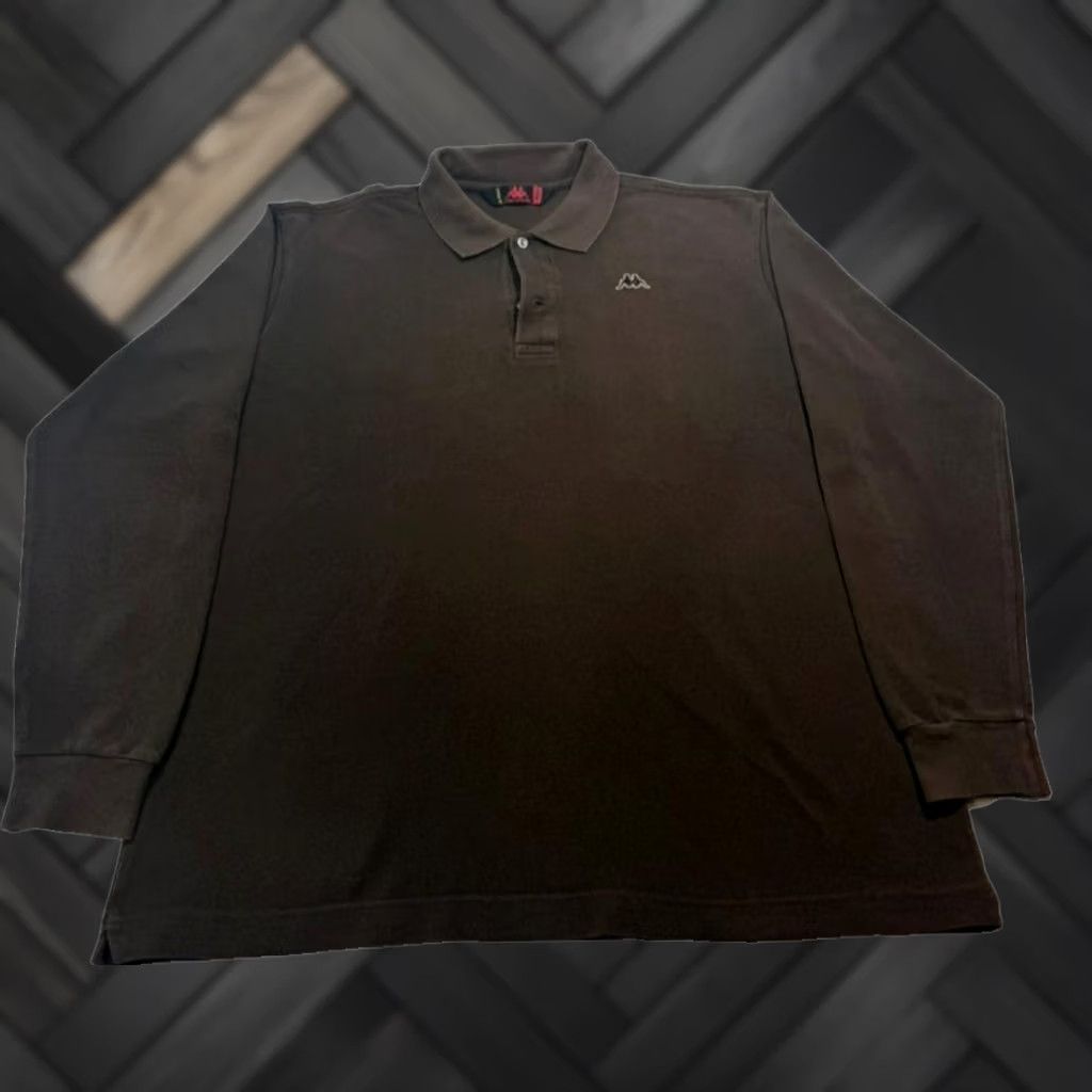 Kappa Kappa Men's Brown Long Sleeve Polo Shirt Embroidered Logo Size M Size US M / EU 48-50 / 2 - 1 Thumbnail