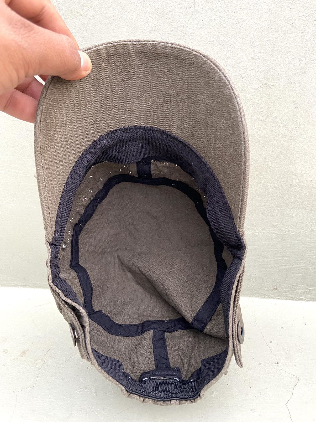 If Six Was Nine 2000s Ifsix punk thorn-studded patrol hat Size ONE SIZE - 7 Thumbnail